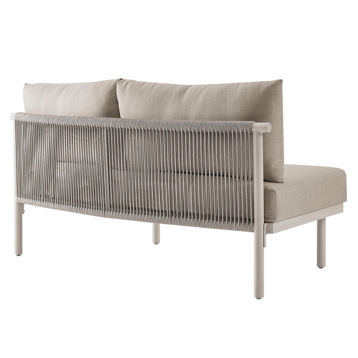 Modway Porta 3 Piece Outdoor Aluminum Modular Sofa - lifestyle view 11