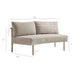 Modway Porta Armless Outdoor Aluminum Modular Piece in Khaki Stone - dimensions and specifications 16