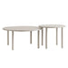 Modway Porta 2 Piece Nesting Outdoor Aluminum Coffee Table Set in Khaki - angled view