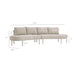 Modway Porta 2 Piece Outdoor Aluminum Modular Sofa in Khaki Stone - dimensions and specifications 20