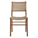 Modway Tindra Woven Dining Chairs Set of 2 in Walnut - lifestyle view