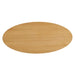 Modway Renwick 79 Inch Oak Veneer Oval Pedestal Dining Table in Oak - side view