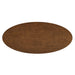 Modway Renwick 79 Inch Oak Veneer Oval Pedestal Dining Table in Walnut - side view