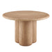 Tori 48 Inch Round Indoor and Outdoor Dining Table Oak