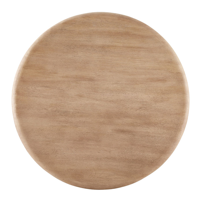 Tori 48 Inch Round Indoor and Outdoor Dining Table Oak