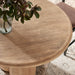 Tori 48 Inch Round Indoor and Outdoor Dining Table Oak
