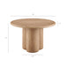 Tori 48 Inch Round Indoor and Outdoor Dining Table Oak