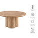 Tori 31 Inch Round Indoor and Outdoor Coffee Table Oak