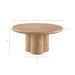 Tori 31 Inch Round Indoor and Outdoor Coffee Table Oak