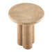 Tori 20 Inch Round Indoor and Outdoor Side Table Travertine