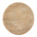 Tori 20 Inch Round Indoor and Outdoor Side Table Travertine