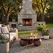 Pietra Indoor Outdoor Round Coffee Table Dark Emperador Marble