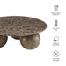 Pietra Indoor Outdoor Round Coffee Table Dark Emperador Marble