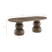Pietra Indoor Outdoor Oval Dining Table Dark Emperador Marble