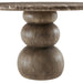 Pietra Indoor Outdoor Round Dining Table Dark Emperador Marble