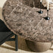 Pietra Indoor Outdoor Round Dining Table Dark Emperador Marble