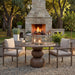 Pietra Indoor Outdoor Round Dining Table Dark Emperador Marble