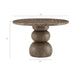 Pietra Indoor Outdoor Round Dining Table Dark Emperador Marble