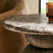 Pietra Indoor Outdoor Round Side Table Dark Emperador Marble
