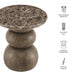 Pietra Indoor Outdoor Round Side Table Dark Emperador Marble