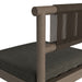 Eleni Outdoor Teak Wood Counter Stools Set of 2 Weathered Gray Flint