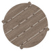 Eleni Round 35 Inch Outdoor Teak Wood Round Bar Table Weathered Gray Teak