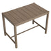 Eleni Rectangle 56-Inch Outdoor Teak Wood Rectangular Bar Table Weathered Gray Teak