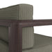 Modway Kona Outdoor Teak Wood Loveseat in Ash - lifestyle view