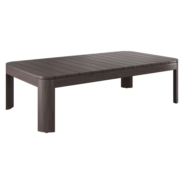 Modway Kona 5-Piece Outdoor Teak Wood Furniture Set - lifestyle view 13