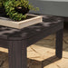 Modway Kona 47 Inch Outdoor Teak Wood Coffee Table in Dark Brown - lifestyle view 12