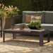 Modway Kona 47 Inch Outdoor Teak Wood Coffee Table in Dark Brown - lifestyle view 14