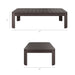 Modway Kona 47 Inch Outdoor Teak Wood Coffee Table in Dark Brown - dimensions and specifications 18