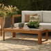 Modway Kona 47 Inch Outdoor Teak Wood Coffee Table in Natural - lifestyle view 13
