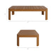 Modway Kona 47 Inch Outdoor Teak Wood Coffee Table in Natural - dimensions and specifications 16