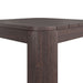 Modway Kona Outdoor Teak Wood Side Table in Dark Brown - detail view