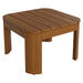 Modway Kona Outdoor Teak Wood Side Table in Natural - side view