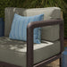 Modway Kona Outdoor Teak Wood Right-Arm Facing Modular Armchair in Ash - lifestyle view 12