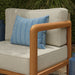 Modway Kona Outdoor Teak Wood Right-Arm Facing Modular Armchair in Sand - lifestyle view 11