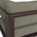 Modway Kona Outdoor Teak Wood Corner Modular Chair in Ash - lifestyle view