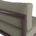 Modway Kona Outdoor Teak Wood Armless Modular Chair in Ash - lifestyle view