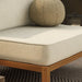Modway Kona Outdoor Teak Wood Armless Modular Chair in Sand - lifestyle view 11