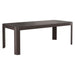 Modway Kona 87 Inch Outdoor Teak Wood Dining Table in Dark Brown - angled view