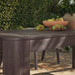 Modway Kona 87 Inch Outdoor Teak Wood Dining Table in Dark Brown - lifestyle view 12