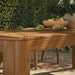Modway Kona 87 Inch Outdoor Teak Wood Dining Table in Natural - lifestyle view 11