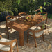 Modway Kona 87 Inch Outdoor Teak Wood Dining Table in Natural - lifestyle view 13