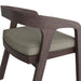 Modway Kona Outdoor Teak Wood Barrel Dining Chair in Ash - lifestyle view