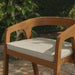 Modway Kona Outdoor Teak Wood Barrel Dining Chair in Sand - lifestyle view 11