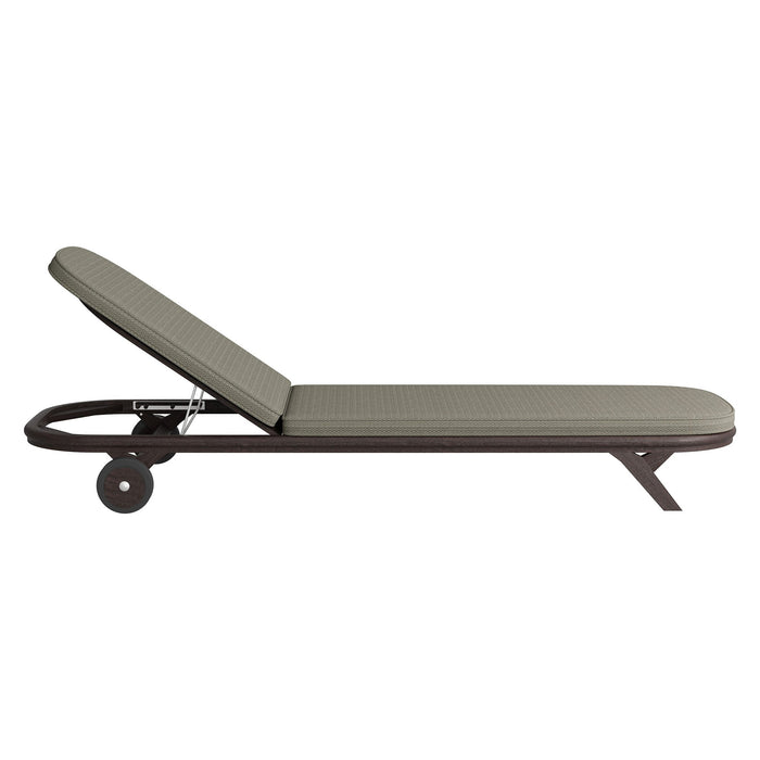 Modway Kona 3-Piece Outdoor Teak Wood Chaise Lounge Set - lifestyle view 13