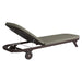 Modway Kona Outdoor Teak Wood Chaise Lounge Chair in Ash - detail view