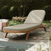 Modway Kona Outdoor Teak Wood Chaise Lounge Chair in Sand - lifestyle view 15